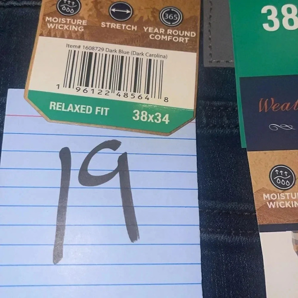 Weatherproof Vintage Men's Stretch Relaxed Fit Regular Jeans - Picture 8 of 8